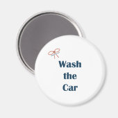 Was de auto herinneringen magneet (Voorkant / Achterkant)