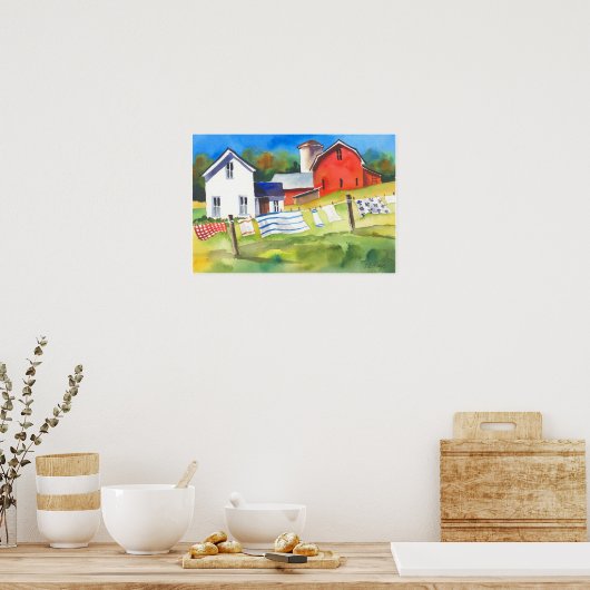 Was de dag op het Boerderij Poster (Keuken)