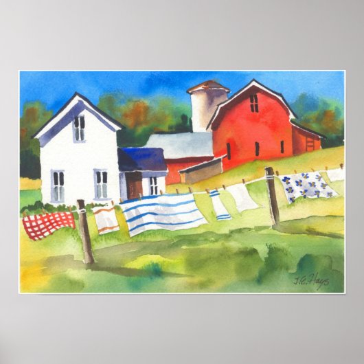 Was de dag op het Boerderij Poster (Voorkant)