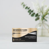 Was de druk op de wasmachine zwart en Gold reinigi Visitekaartje (Staand voorkant)