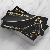 Was de druk op de wasmachine zwart en Gold reinigi Visitekaartje