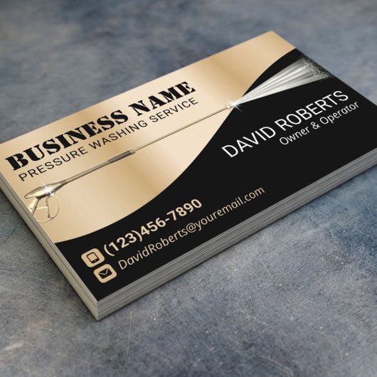 Was de druk Wasenergie Moderne Gold Cleaning Visitekaartje