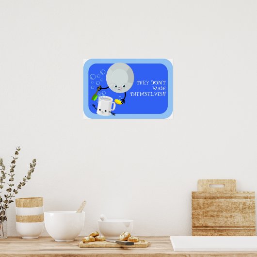 Was de vaat! poster (Keuken)