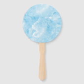 Was de Waterverf over het Moon Baby shower Handwaaier (Achterkant)