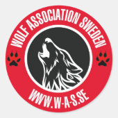 WAS dekal Ronde Sticker (Voorkant)