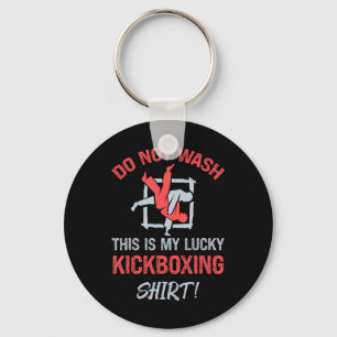 Was Dit Niet Dit Is Mijn Geluks-Kickboksshirt Kick Sleutelhanger