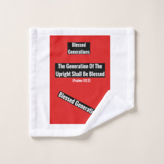 Was doek met Bijbelverse Washandje