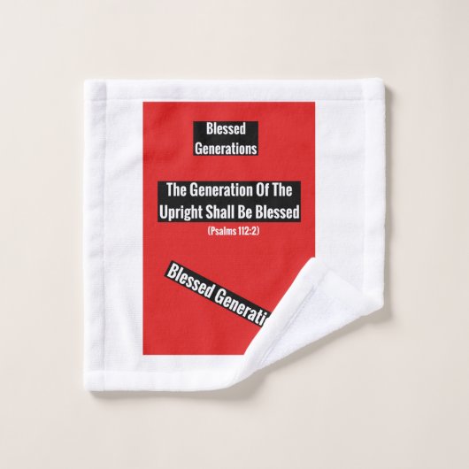 Was doek met Bijbelverse Washandje (Wasdoekje)