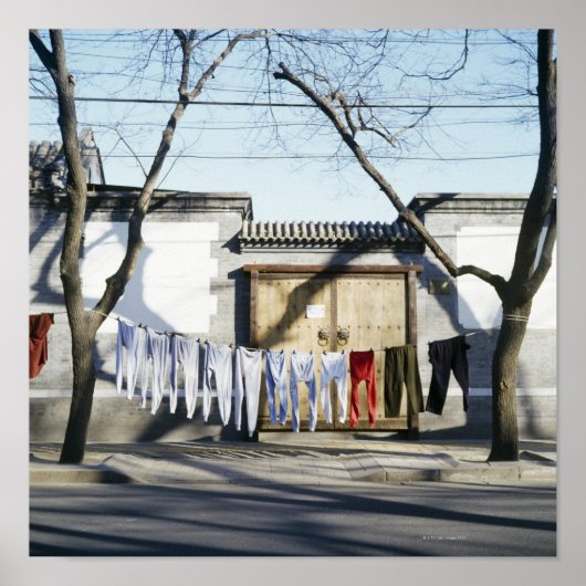 Was drogen op wasgoed poster (Voorkant)