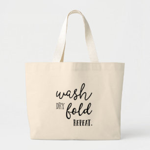 Was droogtrommel herhalen, groot Tas, waszak Grote Tote Bag