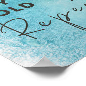 Was droogtrommel Waterverf wasgoed herhalen Poster (Hoek)