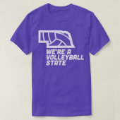 Was een volleybalstaat Nebraska T-shirt (Design voorkant)
