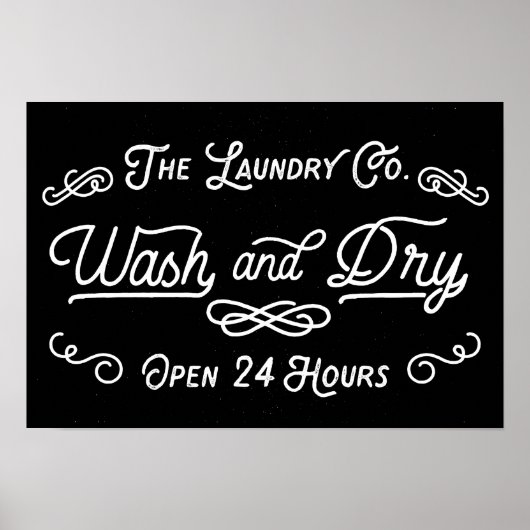 Was en droog wasgoed poster (Voorkant)