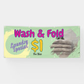 Was- en Vouw Banner (Horizontaal)