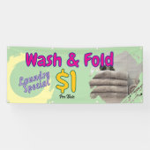 Was- en Vouwbanner Spandoek (Horizontaal)