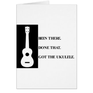 Was er al, deed dat. Ik heb de ukulele.