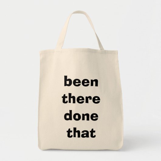 " was er dat gedaan " tote bag (Voorkant)