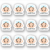 Was haar routine herinnering Schattige meisje bujo Sticker (Voorkant)