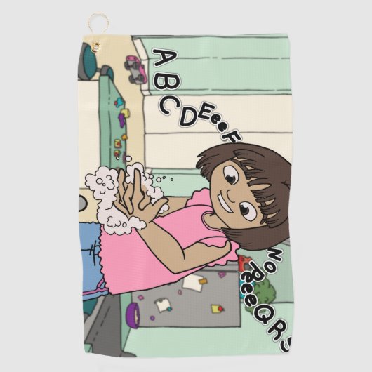 Was handen golfhanddoek (Voorkant)