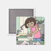 Was handen magneet (Voorkant / Achterkant)