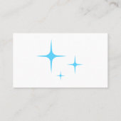 Was het schoonmaken van huis met gereedschap visit visitekaartje (Achterkant)