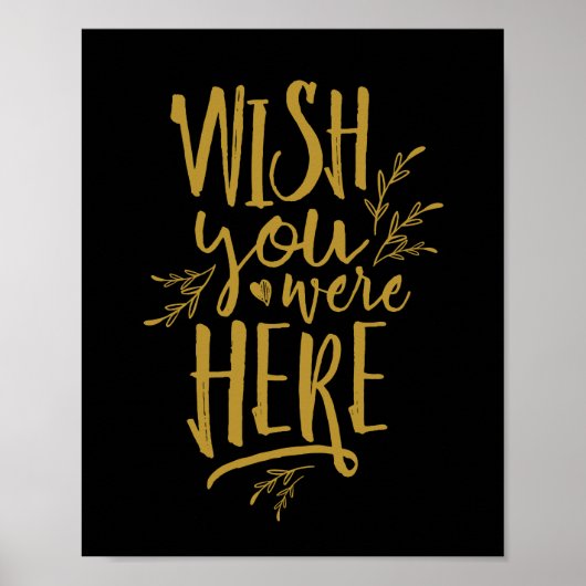 Was hier ben je Bruiloft Herdenking Tafelbord GD Poster (Voorkant)