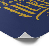 Was hier ben je Bruiloft Herdenking Tafelbord NAV Poster (Hoek)