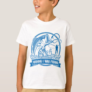 Was ik maar aan het vissen t-shirt