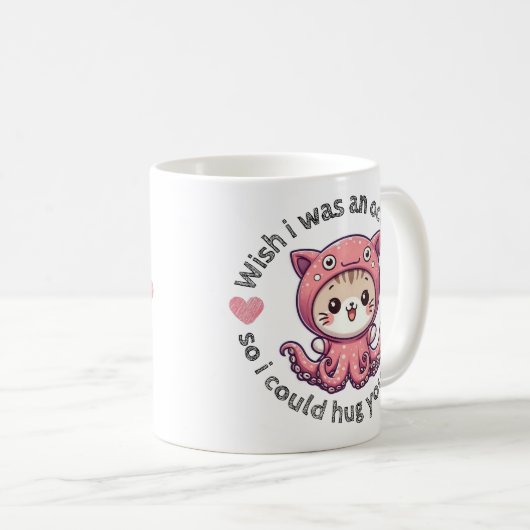 Was ik maar een octopus koffiemok (Voorkant rechts)