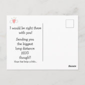 Was ik maar in staat om te vliegen... Knuffel over Briefkaart (Achterkant)