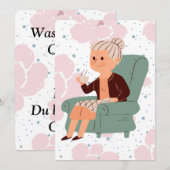 Was ist eine Oma? Schwangerschaft verkünden  Kaart (Voorkant / Achterkant)