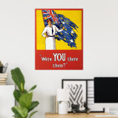 Was je daar toen? canvas poster (Thuiskantoor)