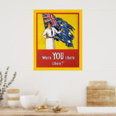 Was je daar toen? (grens) poster (Keuken)