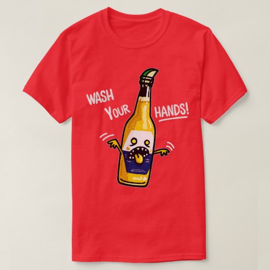 Was je hand Bier T-shirt (Design voorkant)