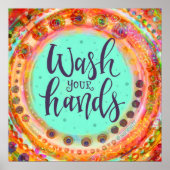 Was je handen Leuke  School-inspiratie Poster (Voorkant)