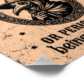 Was je handen of vergaan grappige badkamer kunst poster (Hoek)