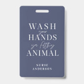 was je handen, smerig beest badge (Achterkant)