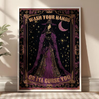 Was je handen Tarot Kaart Witchy Badkamer