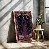 Was je handen Tarot Kaart Witchy Badkamer Poster
