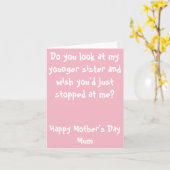 Was je maar bij me gebleven? Moederdagkaart Kaart (Gele Bloem)