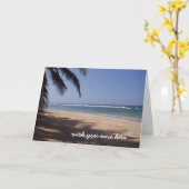 Was je maar hier... kaart (Gele Bloem)