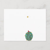 Was je maar hier Red Bird Shooting Star Design Briefkaart (Achterkant)