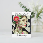 Was je maar niet zo ver weg briefkaart (Staand voorkant)