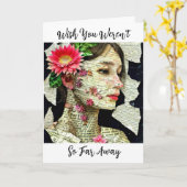 Was je maar niet zo ver weg kaart (Gele Bloem)