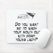 Was je mond uit met zeep muismat (Met muis)