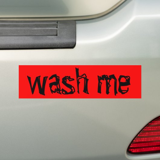 Was me bumpersticker (Op auto)