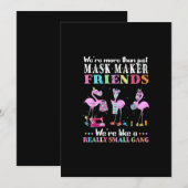 Was meer dan alleen de vrienden van de Masker Flam Feestdagenkaart (Voorkant / Achterkant)