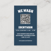 WAS met QR-code Visitekaartje (Achterkant)
