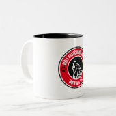 WAS mugg Tweekleurige Koffiemok (Voorkant links)