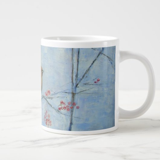 Was-olie van 2013 op doek grote koffiekop (Rechts)